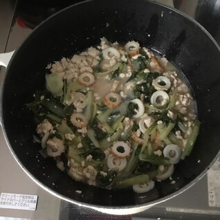 豆腐としろ菜の炊いたん